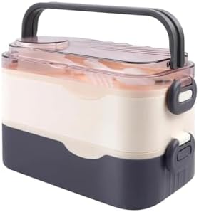 1350ml Lunchbox 2 Katlı 3 Bölmeli ve Sosluklu Çelik Sefer Tası Yemek Kutusu Çatal Kaşık Hediyeli (Lacivert)