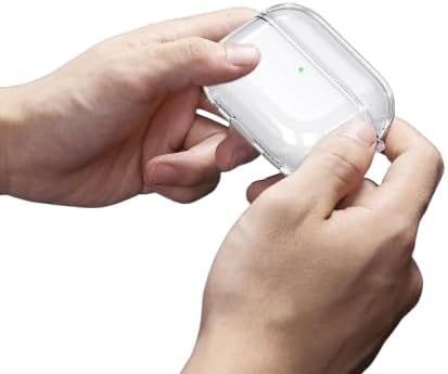 Alternative view of Soft Yumuşak Şeffaf Esnek Silikon Airpods Pro 3 ile uyumlu Kulaklık Kılıfı ve Karabina Anahtarlık (Şeffaf, Airpods Pro 3)