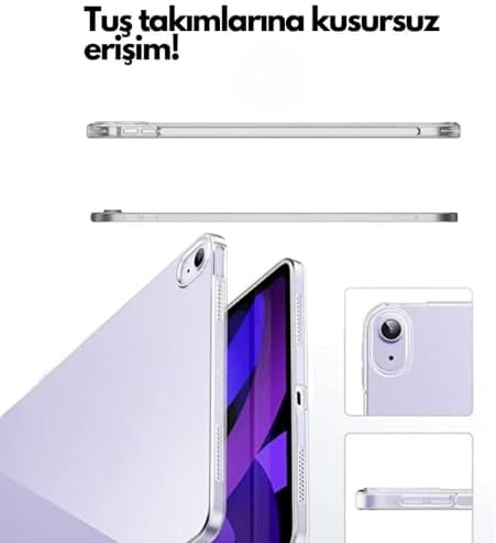 Alternative view of Xiaomi Redmi Pad SE 8.7 İnç İle Uyumlu Kılıf Kamera Lens Korumalı Şeffaf Silikon Tablet Kılıfı Sova