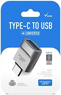 Alternative view of Powerway Type-C to Usb 3.0 (YÜKSEK HIZLI) Veri Aktarımı Otg Çevirici Dönüştürücü Adaptör