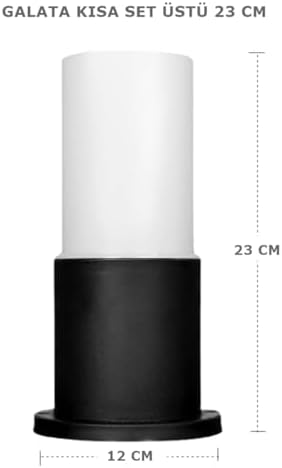 Alternative view of Bahçe Aydınlatması Galata Set Üstü 23 Cm Zita Bahçe Lambası 220v E27 Ip54 (UG-ZT-0270)