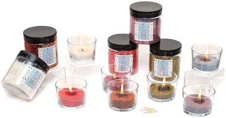 Garden Rose-Pudra Kokulu Pembe Yaratıcı İnci Tozu Mum (30 adet fitil ile birlikte)-250 gr - Görsel 2