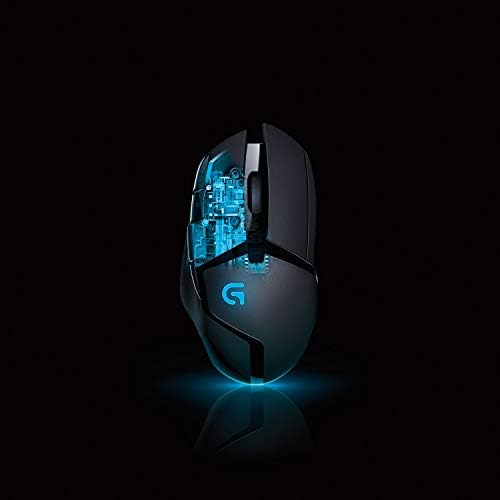 G G402 Hyperion Fury Kablolu Oyuncu Mouse, 4.000 DPI, Ultra Hızlı 500 IPS İzleme Hızı, 8 Programlanabilir Tuş, 1 ms Bildirim Hızı, Siyah