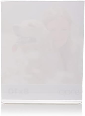 Snap 5 x 7 akrilik Açık bile ayakta çerçeve (set 12), plastik akrilik, şeffaf, 8 x 10 Inches