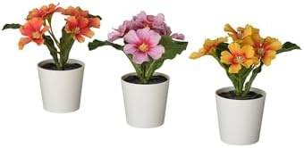 FEJKA saksılı yapay bitki, karışık renkler, 6 cm, çuha çiçeği, iç-dış mekan