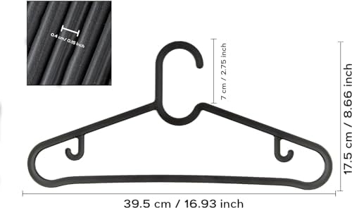 20 Adet Dolap İçi Elbise Askısı,Pantolon,Gömlek,Ceket,Etek Askısı,Gardrop İçin Slim Plastik Askı (20 Adet)