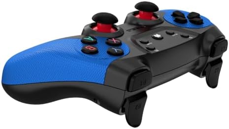 2.4G Kablosuz Gamepad PC Uyumlu Pilli Joystick Wireless Oyun Kolu Kişiselleştirilmiş Düğme, Hassas Trigger Kaymaz Tasarım G2.4G (Koyu Mavi)