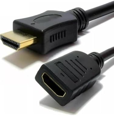 Alternative view of HDMI Uzatma Kablosu 3 Metre Erkek Dişi Kablo Full HD 1080P 4K Destek Altın Uçlu Yüksek Hızlı HDMI Uzatıcı TV Monitör Projeksiyon Oyun Konsolu Uyumlu | ZR150 (Siyah 3 Metre)