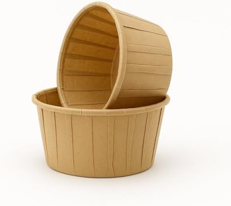 50'li Kraft Cupcake Kalıbı, Muffin Kek Kalıbı, Kek Kapsülü, Airfryer Uyumlu