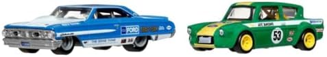 1:64  Premium Car Culture 2'li Paket FORD CUSTOM 64 GALIXIE 500-67 FORD ANGLIA RACER HBL96 - JHW50