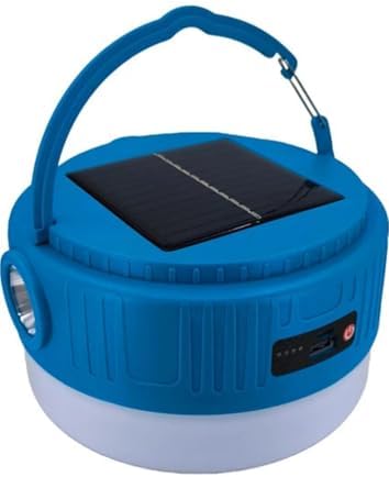 Kamp Lambası Solar Şarjlı El Feneri USB Type-C Şarj Çıkışlı Power Bank Özellikli