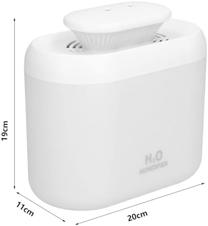 Alternative view of 3.3 Litre Ultrasonik Buhar Makinesi Hava Nemlendirici Çift Sprey Buhar Makinesi LED Işıklı