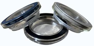 Alternative view of Jarkin Baharatlık Seti, Cam Kavanoz, Contalı Hava Almaz Kapak ve Kaşık Dahil, 3'lü Set, Siyah/Mavi/Bej Renk Seçenekleri (Siyah)