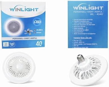 AKSU WINLIGHT WL-4040 PERVANELİ SİMİT AMPÜL E-27 40W 4000LM 80x240mm