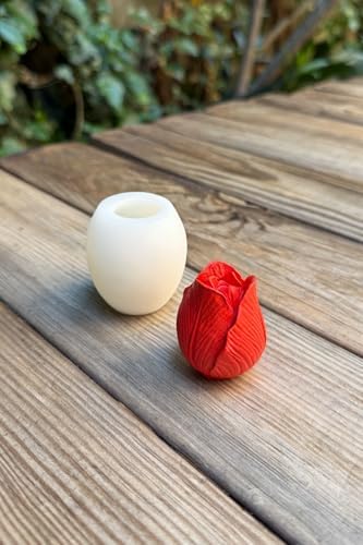 Lale 3D Silikon Mum Kalıbı - Görsel 2