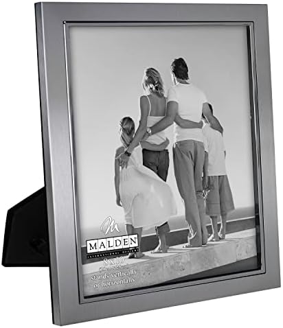 Malden International Designs Uptown Mat Gümüş, Gümüş Moda Metal Çerçeve, 8x10, Gümüş - Görsel 2
