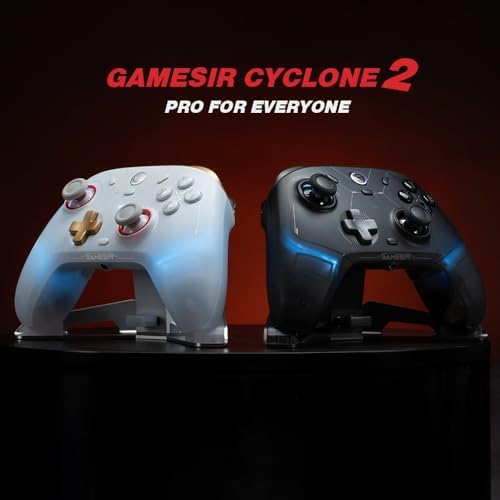 Alternative view of Cyclone 2 Wireless PC Controller — 1000Hz Polling Rate, TMR Joysticks, Hall Effect & Micro 2-in-1 Triggers, PC Gaming Controller for PC/Android/Switch/Switch 2 with Charging Dock (Black)