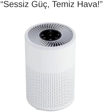 Alternative view of H13 HEPA Filtreli Hava Temizleyici, Aktif Karbon Filtreli, Sessiz ve Kompakt Tasarım, 360° Hava Dolaşımı