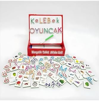 Alternative view of Eğitici Manyetik Harfler ve Manyetik Matematik Sayı Seti - Magnet Yazı Tahtası Alfabe Sayılar