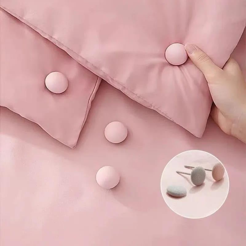 Alternative view of Yorgan Kılıfı ve Çarşaf Tutucu Sabitleyici Yastık Nevresim Sabitleyici Düzenleyici PEMBE 4 ADET