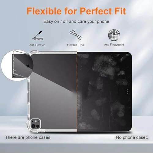 Alternative view of iPad Air 13 ile uyumlu 2025 M3 Kılıf Tablet Nitro Anti Shock Silikon Tamamen Şeffaf Görünümlü Kapak iPad Air 13 ile uyumlu tablet kılıf Şeffaf Renk