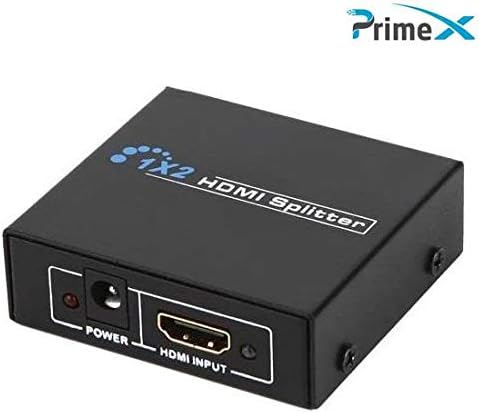 PX-5002 2 Port HDMI Splitter, 1 Giriş 2 Çıkış Adaptörlü HDMI Çoklayıcı, 1080P 2K 4K FHD 3D Görüntü Dağıtıcı, PC Laptop Uydu Alıcı PS5 Xbox DVR NVR TV Box İçin Aynı Görüntü Ekran Çoğaltıcı - Görsel 3