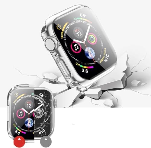 Apple Watch ile Uyumlu Series 10 Şeffaf Kılıf Ekranı Tam Kapatan Silikon Yapılı Ekran Koruma Apple Watch ile uyumlu Series 10 Ekran Koruyucu Şeffaf (46mm) - Görsel 3