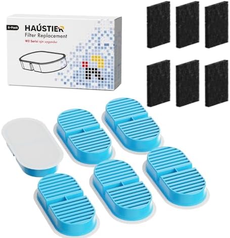 Haustier W2 Otomatik Kedi Su Sebili Uyumlu Filtre Seti (6 Adet)