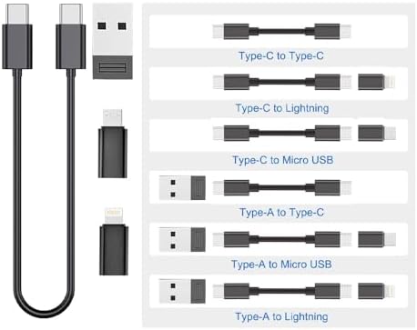 Alternative view of Aksesaurcı 7 in 1 Çok İşlevli USB C adaptör seti Type-C, Usb, Micro Light-ning Port, Seyahat için USB kablosu Sim kart, Hafıza Kartı saklama kutusu, kameralar ve daha fazlası için
