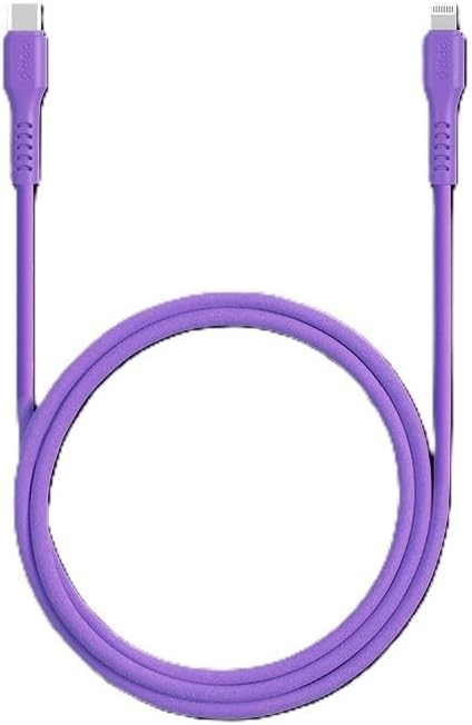 27W PD Type-C to Lightning ile Uyumlu Hızlı Şarj ve Data Kablosu 120cm Neon (Neon Mor) 2DK60NMR - Görsel 2