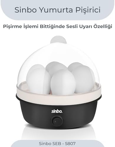 Alternative view of SEB-5807 Yumurta Haşlama Makinesi, 7 Yumurtalık Elektrikli Yumurta Pişirici, 350 W, Otomatik Kapanma, Sesli Uyarı, Şeffaf Kapak