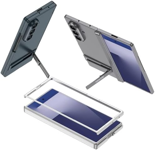 Alternative view of Senon Galaxy Z Fold 7 Kılıf Zore Kıpta Standlı Kapak (Siyah)