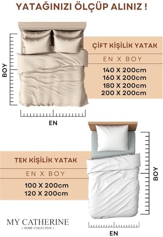 Alternative view of Lastikli & Hipoalerjenik Çarşaf |%100 Pamuk Penye Kumaş | 140x200 cm Çift Kişilik - Ekru, LUXCARSAF
