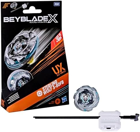 Alternative view of Hasbro Beyblade X Sterling Wolf 3-80FB UX başlangıç paketi, topaç ve başlangıç paketi