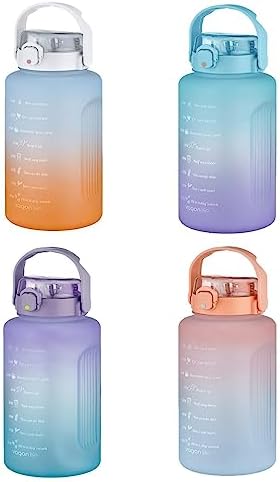 Alternative view of MEGA Büyük Boy 2500ml 2.5Litre Pipetli/Pipetsiz Kullanım Çift Renk Motivasyon Matarası