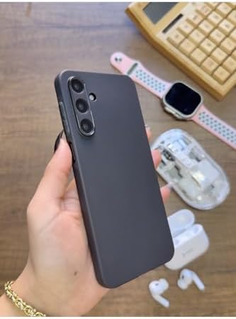 Süper İnce Mat Ultra Thin Silikon Kılıf Siyah  Galaxy A16 ile uyumlu