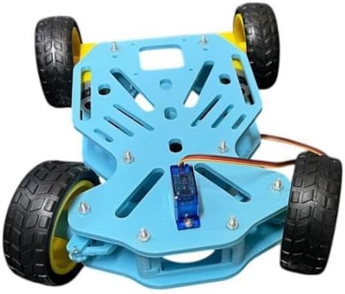 Alternative view of Arduino Uyumlu Ön Tekerleri Dönebilen 4WD Robot Araba Platform Kiti Seti Monte