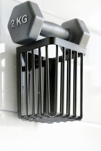 Alternative view of 2'Li Set Yapışkanlı Diş Fırçalık, Saç Fırçası Tarak Düzenleyici, Banyo Düzenleyici Banyo Rafı Siyah