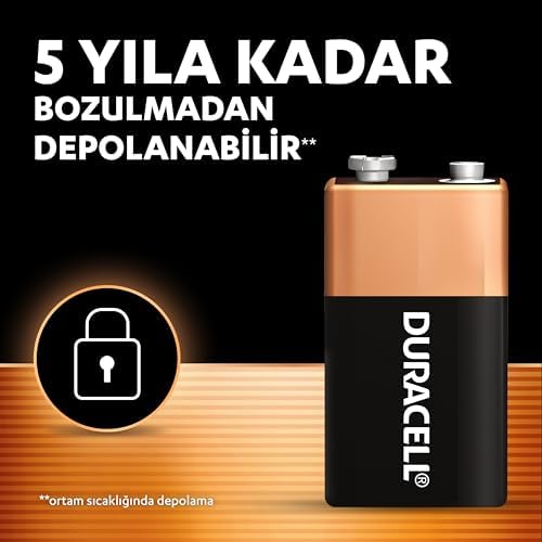 Alternative view of Basic Alkalin 9V Pil (1'Li Paket) – Çok Amaçlı Alkalin Pil 9V – Daha Uzun Ömürlü – Günlük Cihazlar Için Güvenilir Güç – Plastik Içermeyen Ambalaj - Mn1604