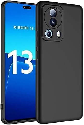 Xiaomi Mi 13 Lite ile Uyumlu Kılıf Kadife iç Yüzeyli Silikon Mi 13 Lite ile Uyumlu Z-Mara Lansman Vieri Kılıf (SİYAH)