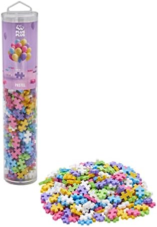 Plus Plus Pastel Mix, 240 Parça, Tüp İnşa ve Yapı Seti Oyuncağı