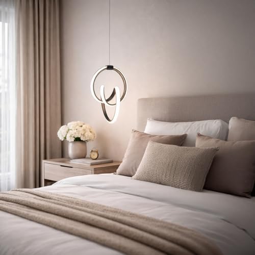 Alternative view of Modern LED Sarkıt Avize – 23x80 cm Ayarlanabilir Gövdeli, 24W 6500K Beyaz Işık, Power LED Teknolojili, Siyah Gövdeli Şık Aydınlatma Armatürü Salon ve Mutfak