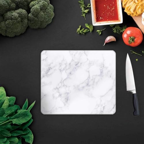 Alternative view of Cam Kesme Tahtası Panosu 25 X 35 Kırılmaya Isıya Çizilmeye Dayanıklı Antibakteriyel Doğal Kesme Tablası Mermer Design