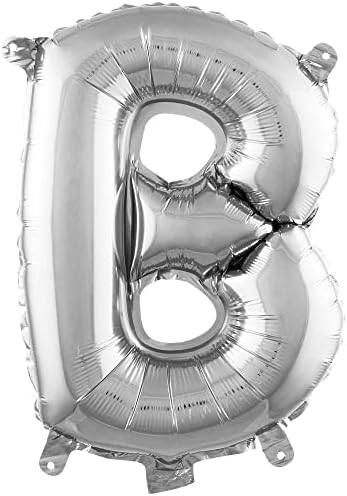 Alternative view of B Harfi 16 İnç Gümüş Renk Folyo Balon 36 CM (Gümüş)