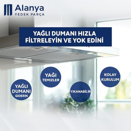 2 Adet 11013941 - Davlumbaz Aspiratör Filtresi- 300x253 mm - Görsel 3