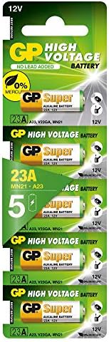 Alternative view of GP Batteries GP23A Süper Alkalin 23A/MN21/V23GA Boy Pil, 12 Volt, 5'li Kart, Bakır/Beyaz/Yeşil