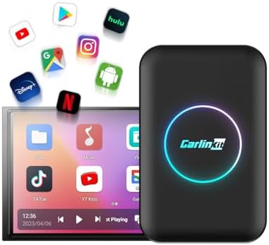 Carlinkit Lite CarPlay ai box kablosuz adaptörü YouTube netflix için, Kablolu CarPlay'ı Kablosuz Apple CarPlay ve Kablosuz Android Auto'ya Dönüştür, Fabrika Kablolu CarPlay ve Android Auto Arabaları