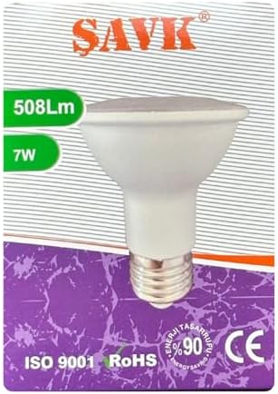 Alternative view of Şavk 7W 6500K Beyaz Işık Par20 E27 Led Spot Ampul