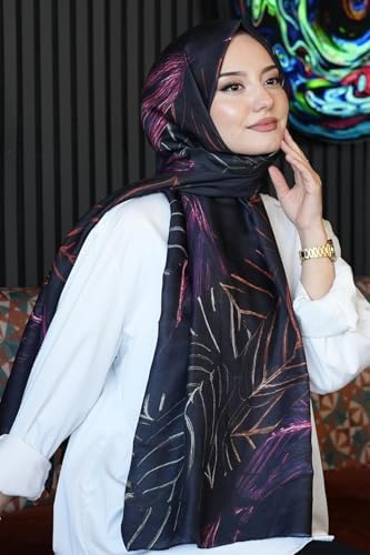 Alternative view of Çizgili Desen Pembe Soft Pamuk Şal Çok Renkli6