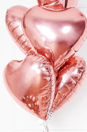 Bride To Be Imza Folyo Balon 10 Adet Rose Gold Balon 2 Adet 16 inc Kalp Folyo Balon